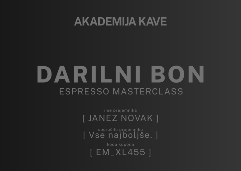 ESPRESSO MASTERCLASS